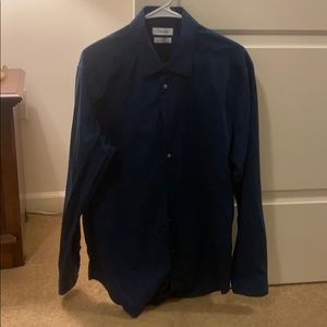 Calvin Klein Men’s L Navy Button Up